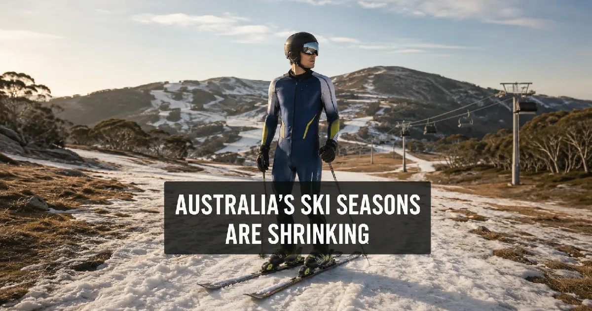 Australian Olympic skier warning about shrinking ski seasons