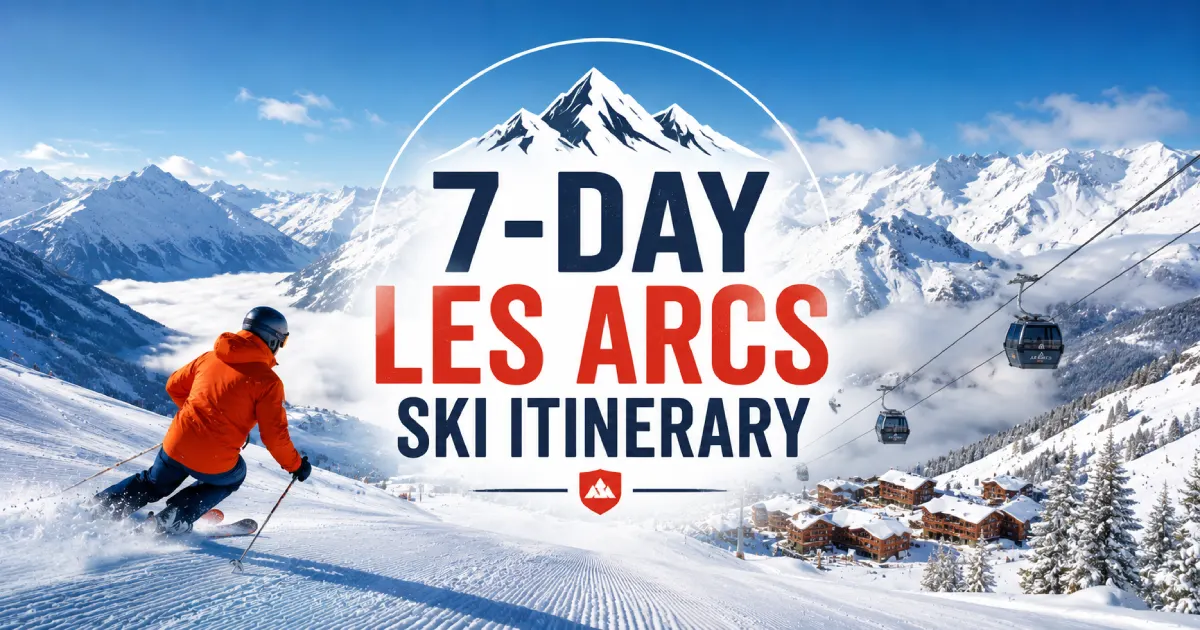 Les Arcs ski scenery during a seven-day Les Arcs itinerary