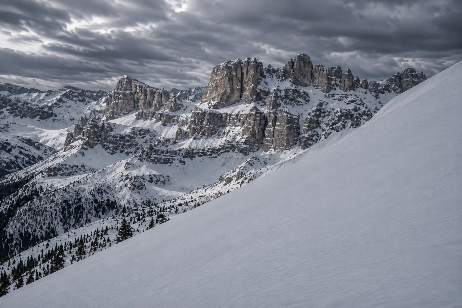 Italian Alps and Dolomites ski panorama for Italy ski holidays 2026/27