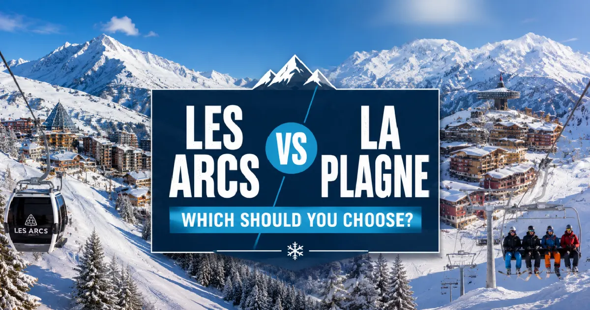 Les Arcs versus La Plagne ski resort comparison